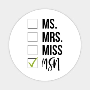 MSN Graduation Magnet